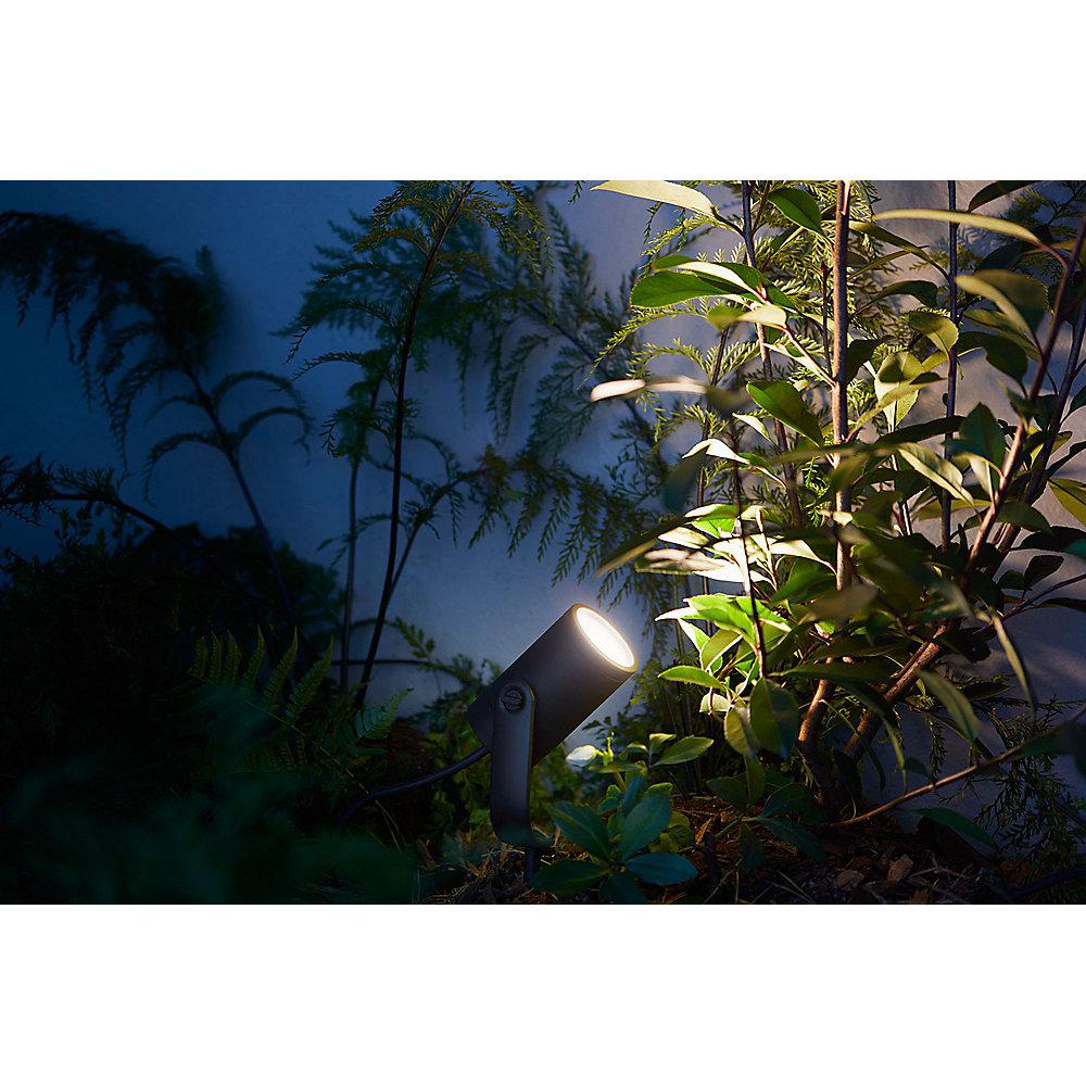 Philips Hue LED Gartenspot Lily 1er Basis-Set schwarz