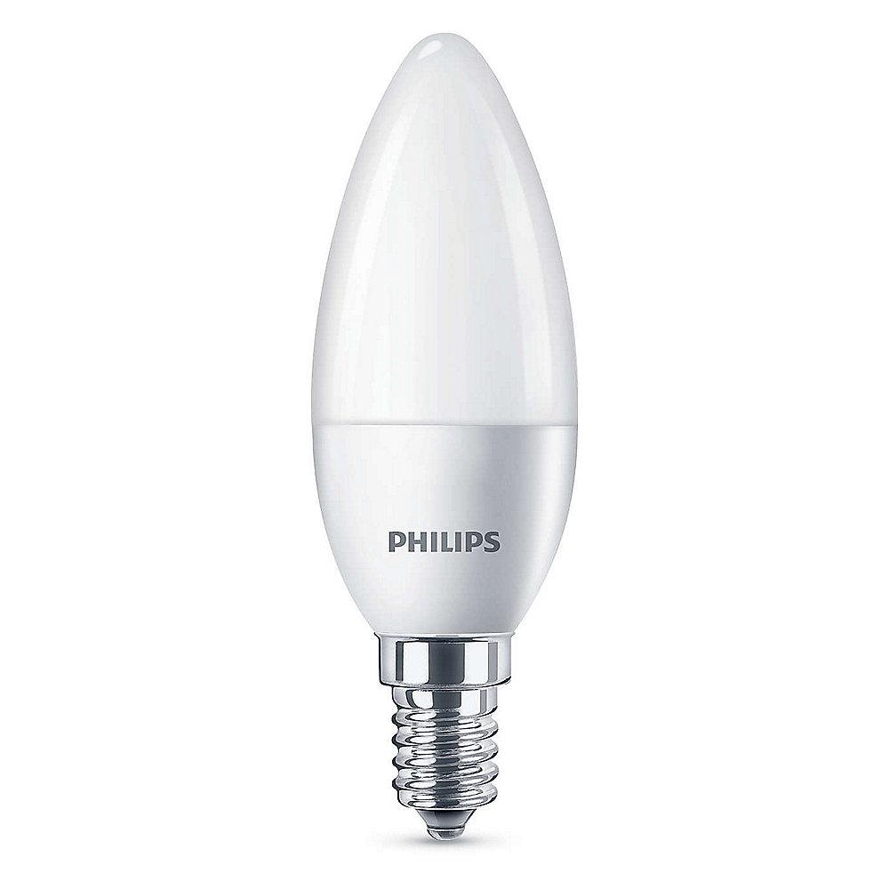 Philips LED Kerze B35 5,5W (40W) E14 matt kaltweiß, Philips, LED, Kerze, B35, 5,5W, 40W, E14, matt, kaltweiß