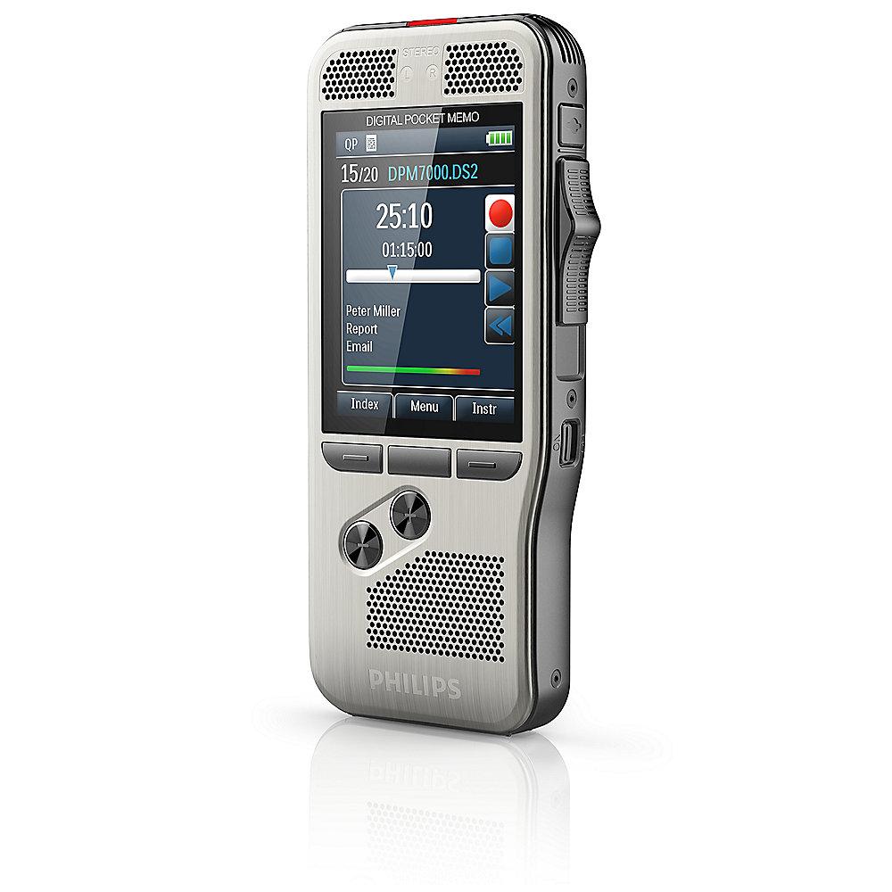 Philips Pocket Memo DPM7000 Digitales Diktiergerät mit 2Mic-Stereoaufnahme, Philips, Pocket, Memo, DPM7000, Digitales, Diktiergerät, 2Mic-Stereoaufnahme