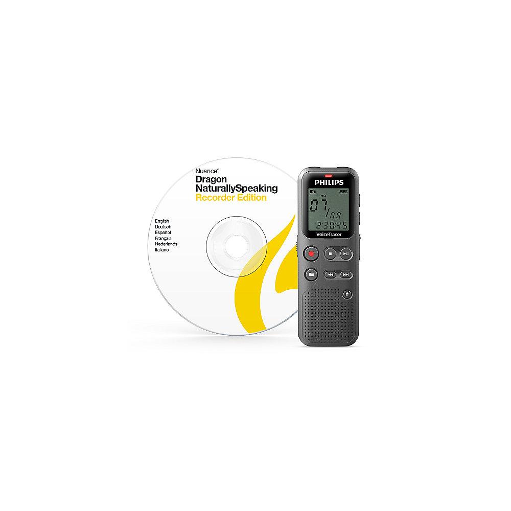 Philips Voice Tracer DVT1110PC Diktiergerät 4GB USB-Anschluß NaturallySpeaking