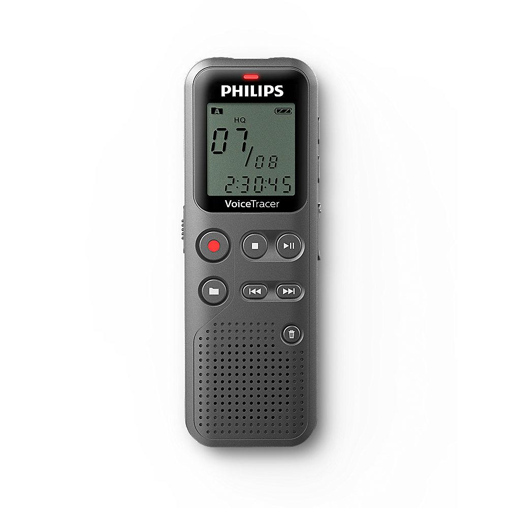 Philips Voice Tracer DVT1110PC Diktiergerät 4GB USB-Anschluß NaturallySpeaking, Philips, Voice, Tracer, DVT1110PC, Diktiergerät, 4GB, USB-Anschluß, NaturallySpeaking