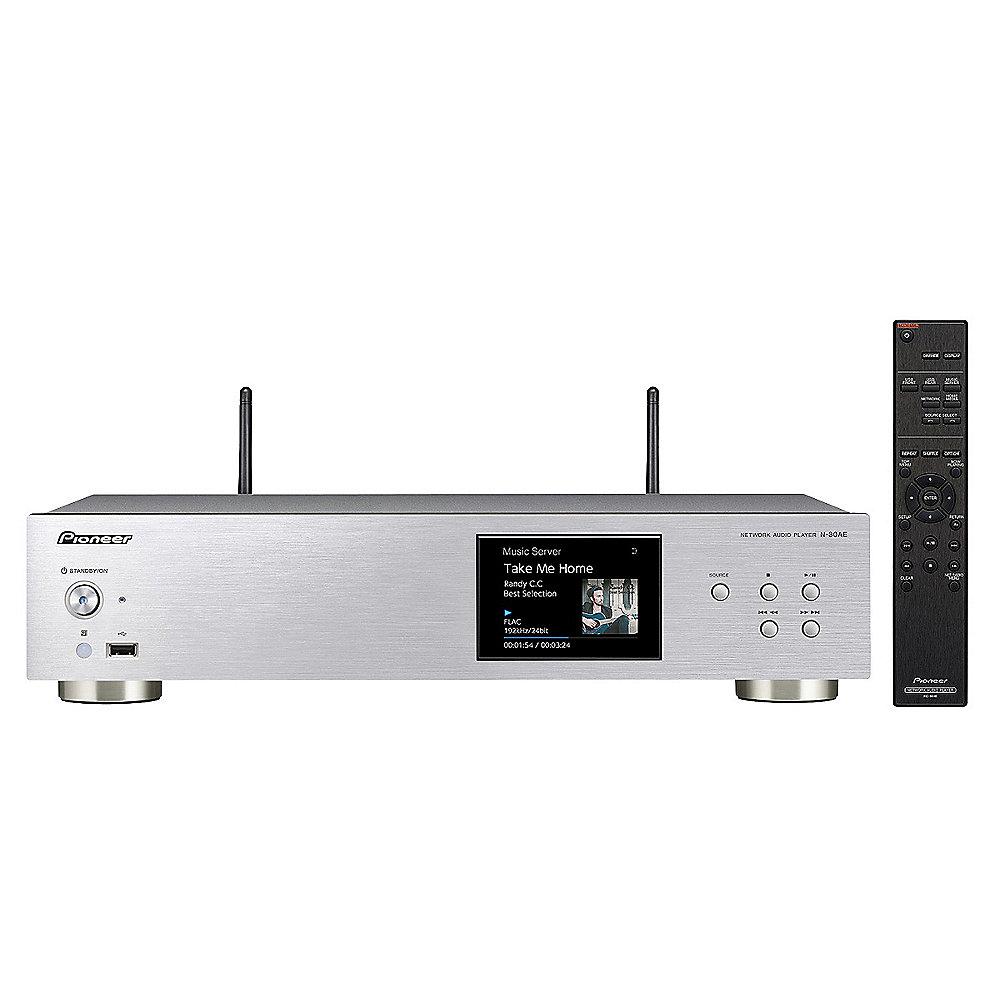 Pioneer N-30AE Pure Audio Netzwerk-Player HiRes USB Multiroom silber, Pioneer, N-30AE, Pure, Audio, Netzwerk-Player, HiRes, USB, Multiroom, silber