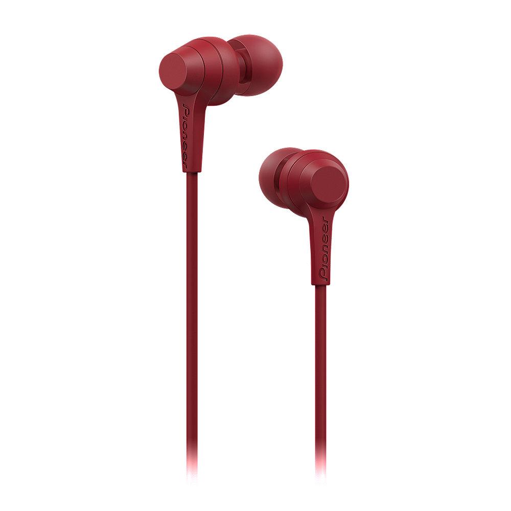 Pioneer SE-C1T(R) In-Ear Kopfhörer mit Mikrofon rot