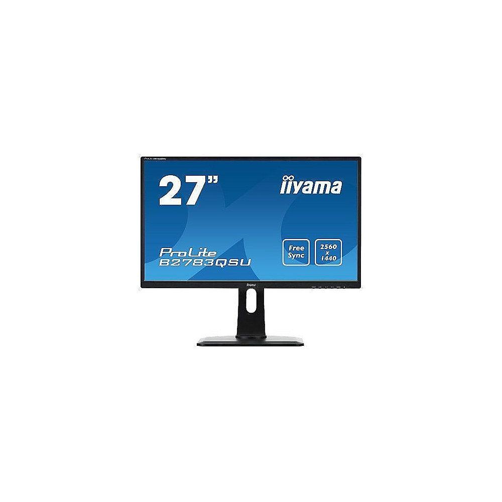 Projekt: Iiyama B2783QSU-B1 68,6 cm (27") 16:9 WQHD DP/DVI/HDMI 1ms TN USB