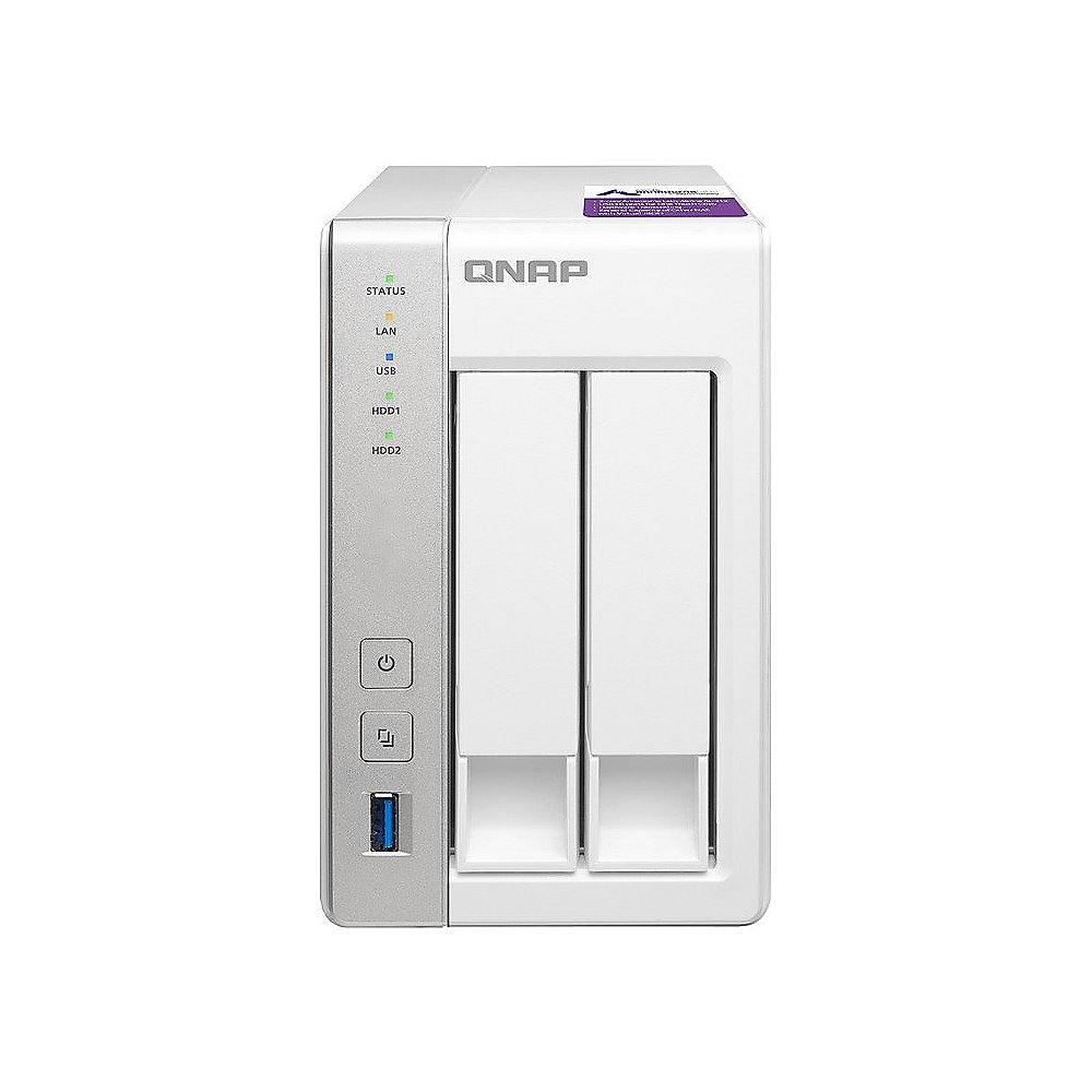 QNAP TS-231P NAS System 2-Bay 12TB inkl. 2x 6TB WD RED WD60EFRX