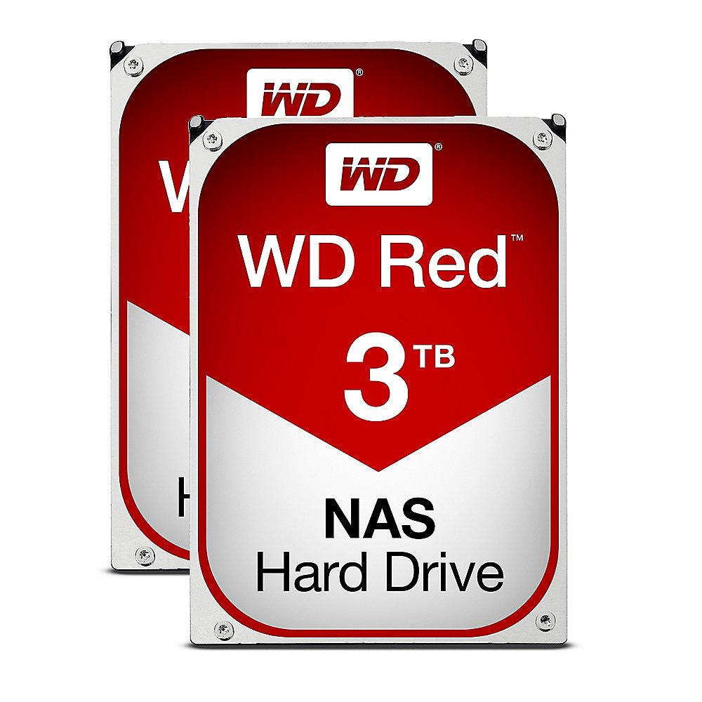 QNAP TS-253B-4G NAS System 2-Bay 6TB inkl. 2x 3TB WD RED WD30EFRX