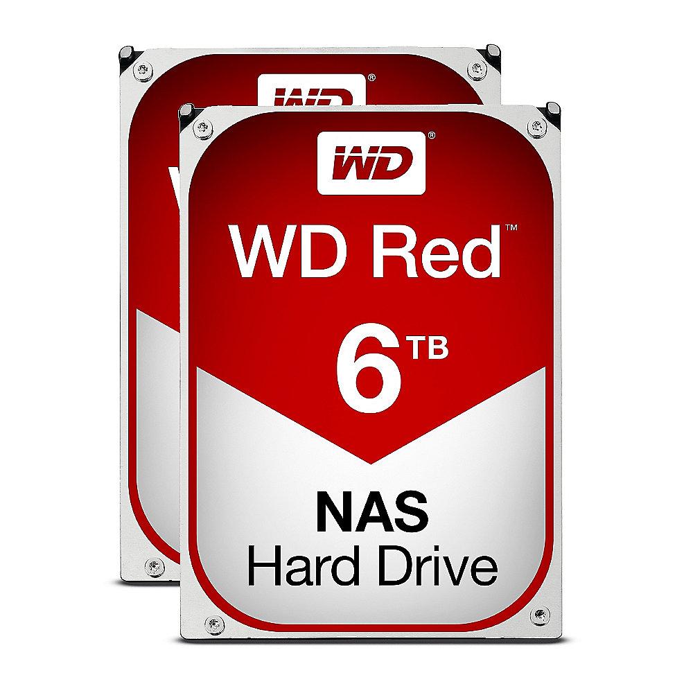 QNAP TS-253B-8G NAS System 2-Bay 12TB inkl. 2x 6TB WD RED WD60EFRX