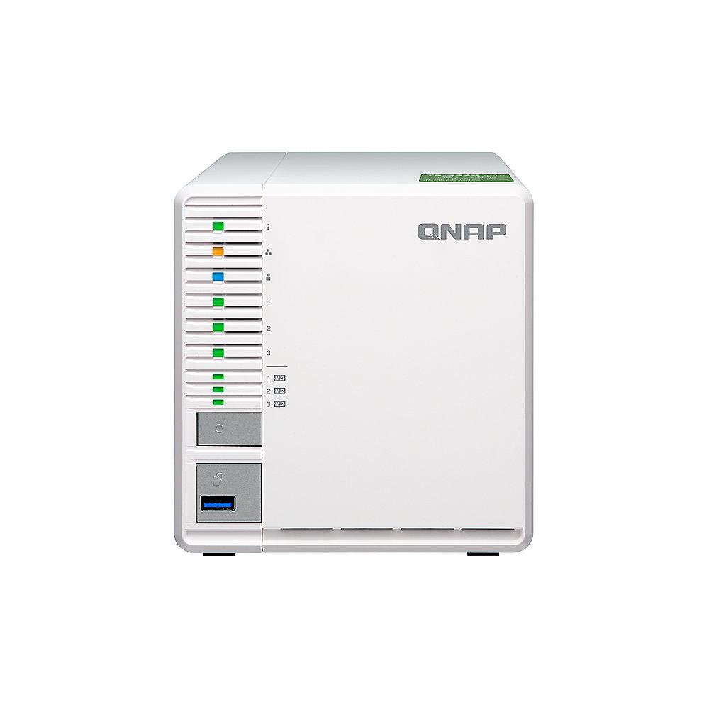 QNAP TS-332X-2G NAS System 3-Bay 12TB inkl. 3x 4TB Seagate ST4000VN008, QNAP, TS-332X-2G, NAS, System, 3-Bay, 12TB, inkl., 3x, 4TB, Seagate, ST4000VN008