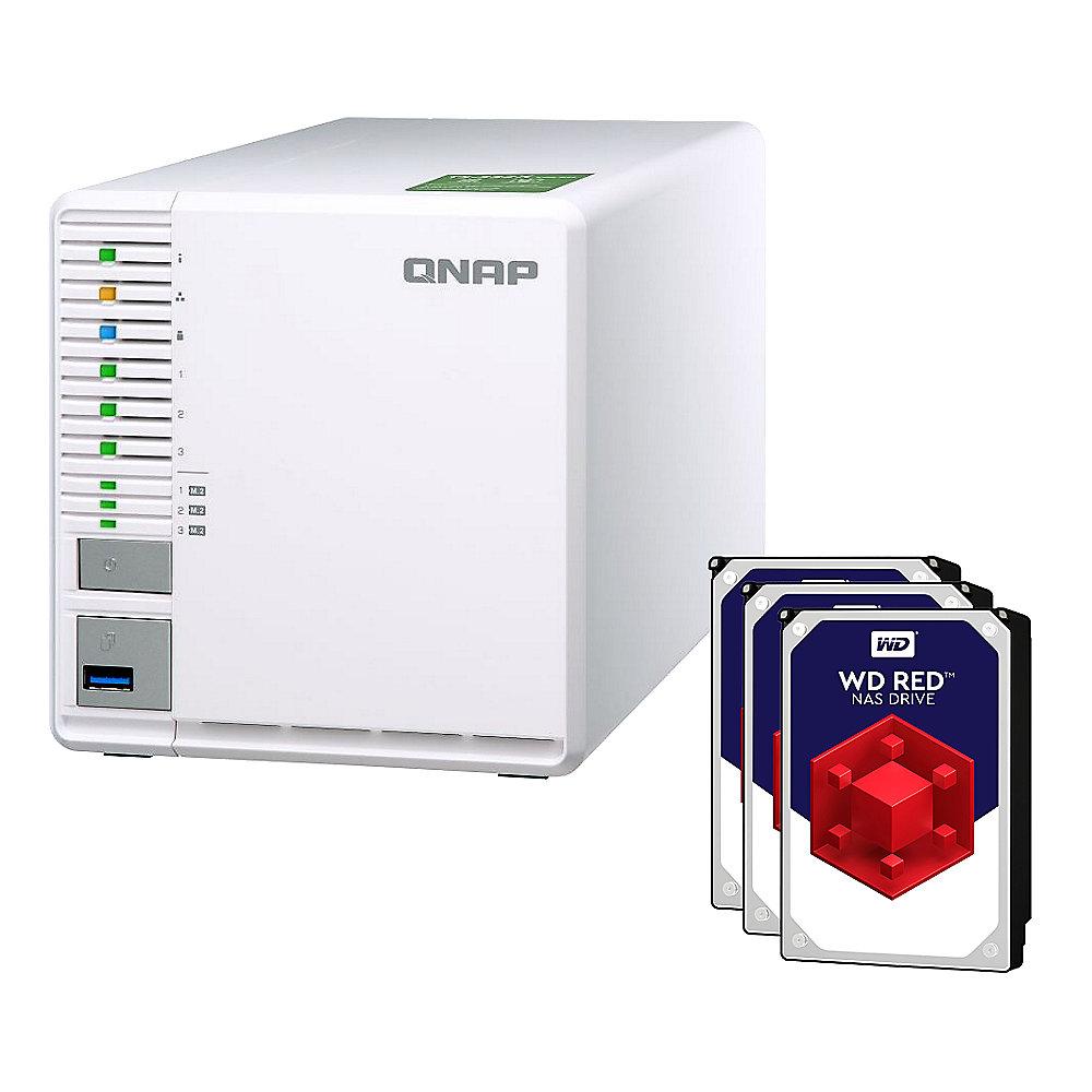 QNAP TS-332X-2G NAS System 3-Bay 30TB inkl. 3x 10TB WD RED WD100EFAX