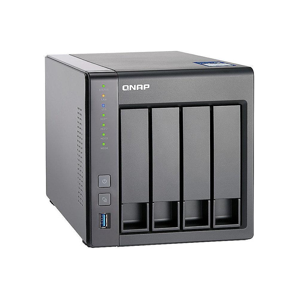 QNAP TS-431X-8G NAS System 4-Bay 8TB inkl. 4x 2TB WD RED WD20EFRX, QNAP, TS-431X-8G, NAS, System, 4-Bay, 8TB, inkl., 4x, 2TB, WD, RED, WD20EFRX