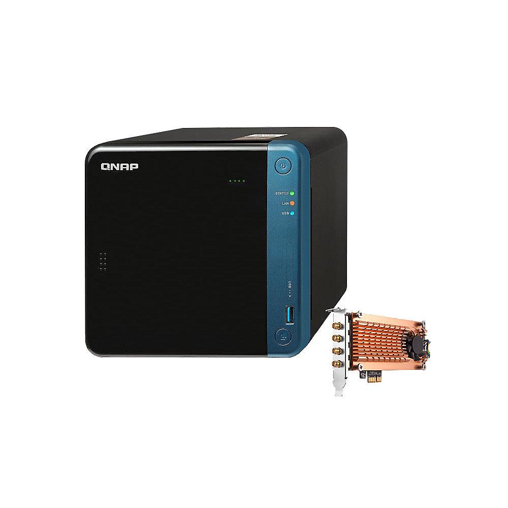 QNAP TS-453Be-2G NAS System 4-Bay   QWA-AC2600 Wireless Adapter Karte
