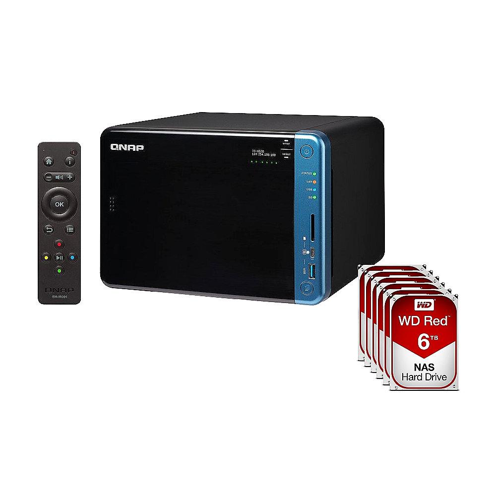 QNAP TS-653B-4G NAS System 6-Bay 36TB inkl. 6x 6TB WD RED WD60EFRX