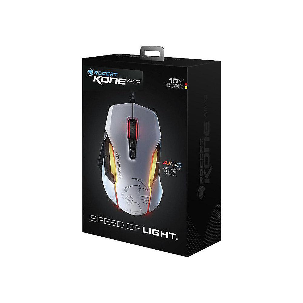 ROCCAT Kone AIMO RGBA Gaming Maus weiß ROC-11-815-WE