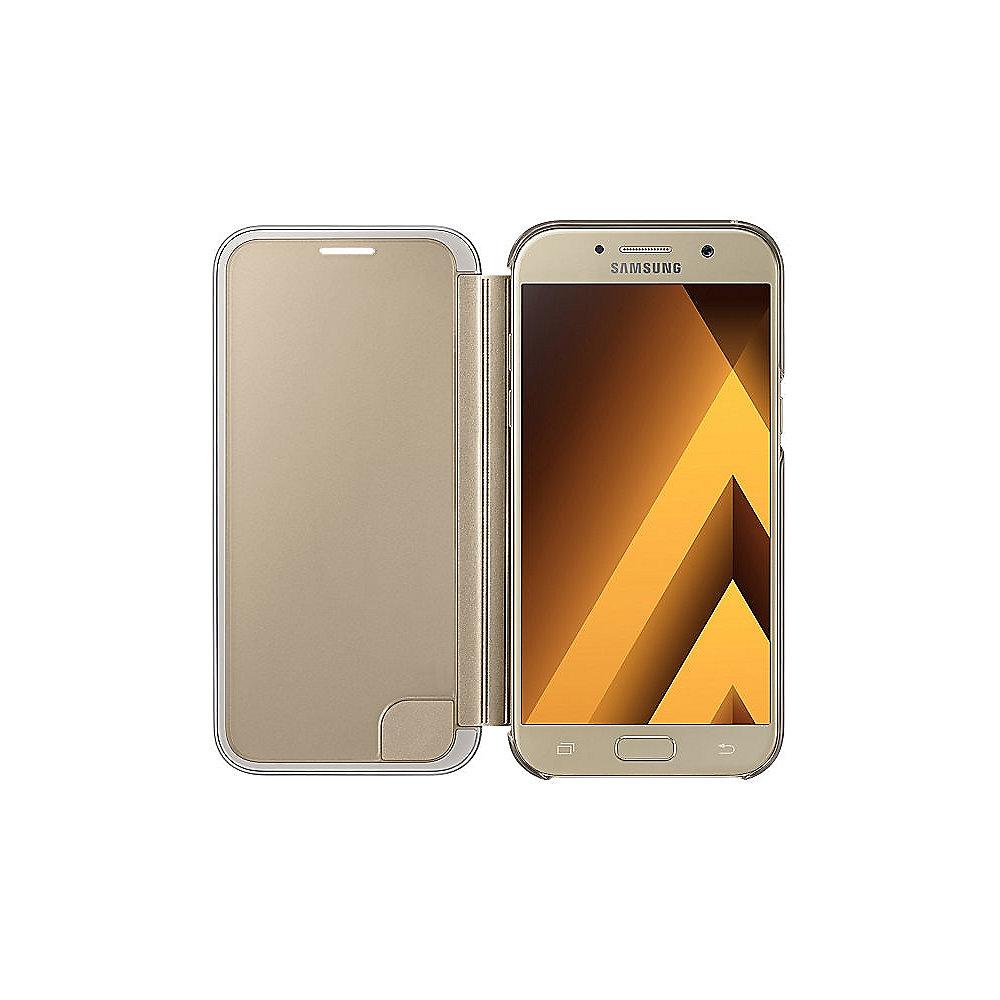Samsung EF-ZA520 Clear View Cover für Galaxy A5 (2017), Gold