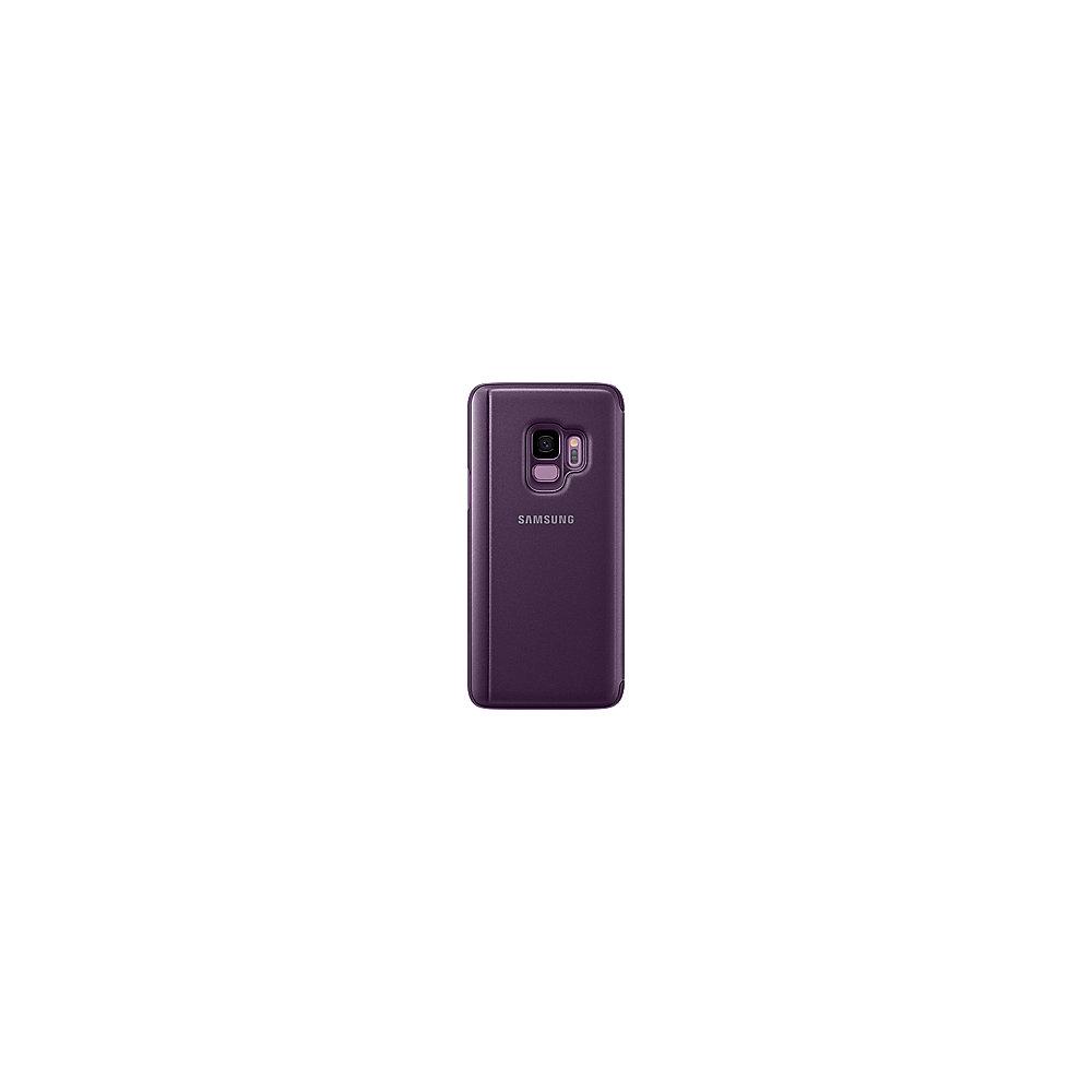 Samsung EF-ZG960 Clear View Standing Cover für Galaxy S9 lila