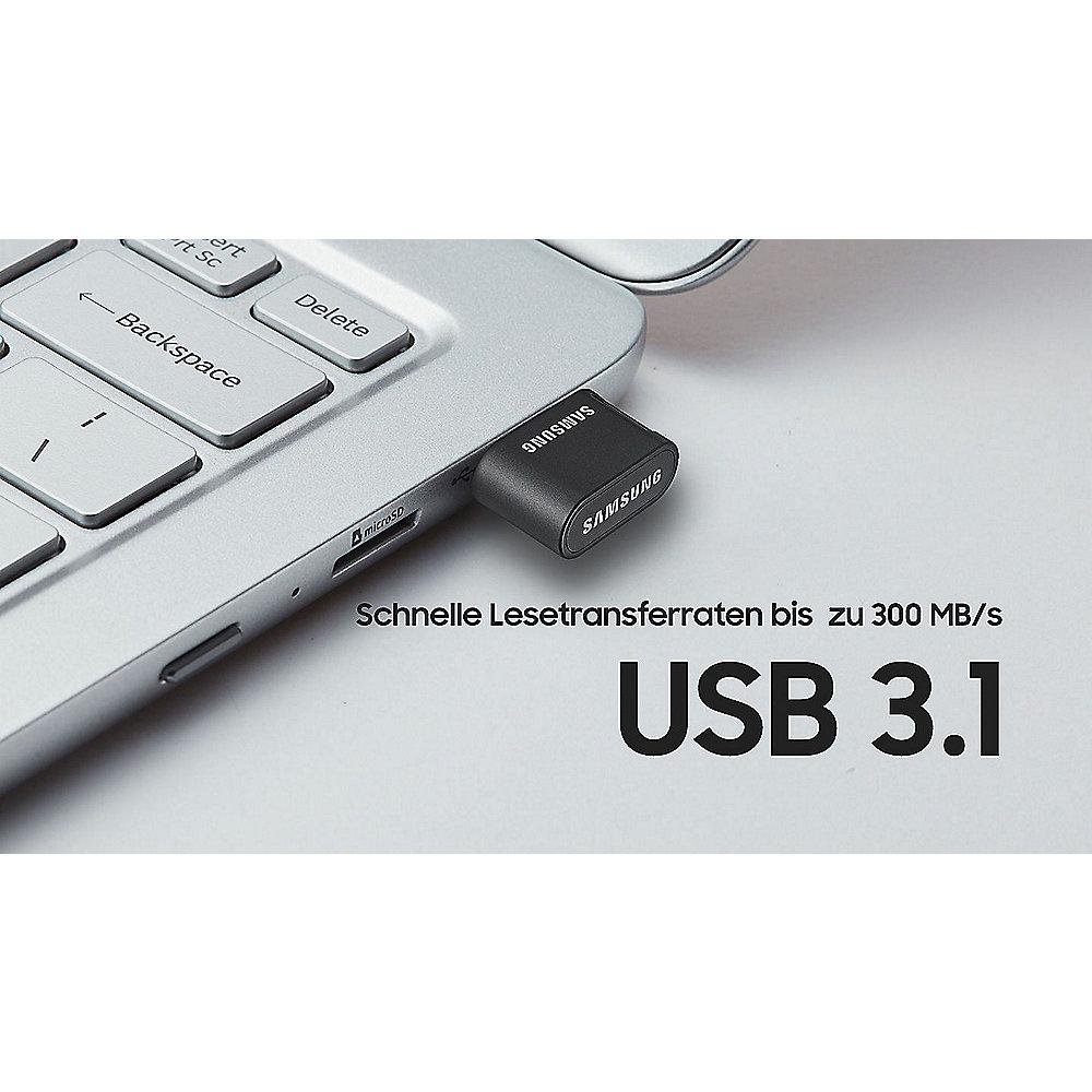 Samsung FIT Plus 128GB Flash Drive 3.1 USB Stick wasserdicht strahlungsresistent, Samsung, FIT, Plus, 128GB, Flash, Drive, 3.1, USB, Stick, wasserdicht, strahlungsresistent