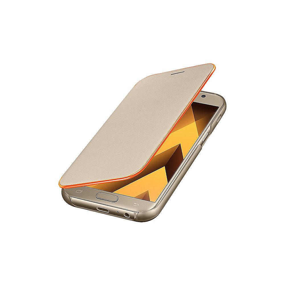 Samsung Neon Flip Cover EF-FA520 für Galaxy A5 (2017), Gold