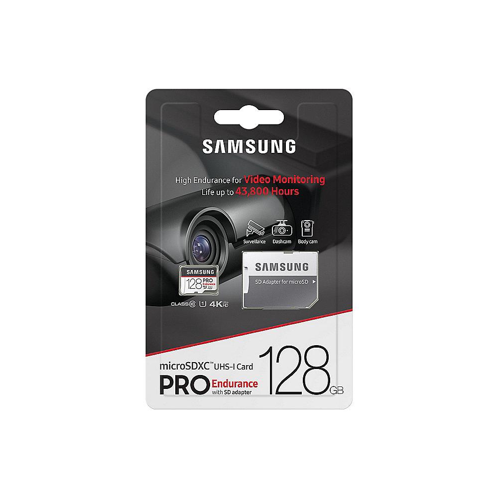 Samsung PRO Endurance 128 GB microSDXC Speicherkarte (30 MB/s, Cl.10, UHS-I, U1)