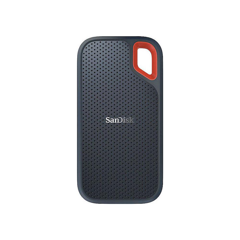 SanDisk Extreme Portable SSD 2TB - USB-C 3.1 Gen2 IP55 wasserresistent, SanDisk, Extreme, Portable, SSD, 2TB, USB-C, 3.1, Gen2, IP55, wasserresistent