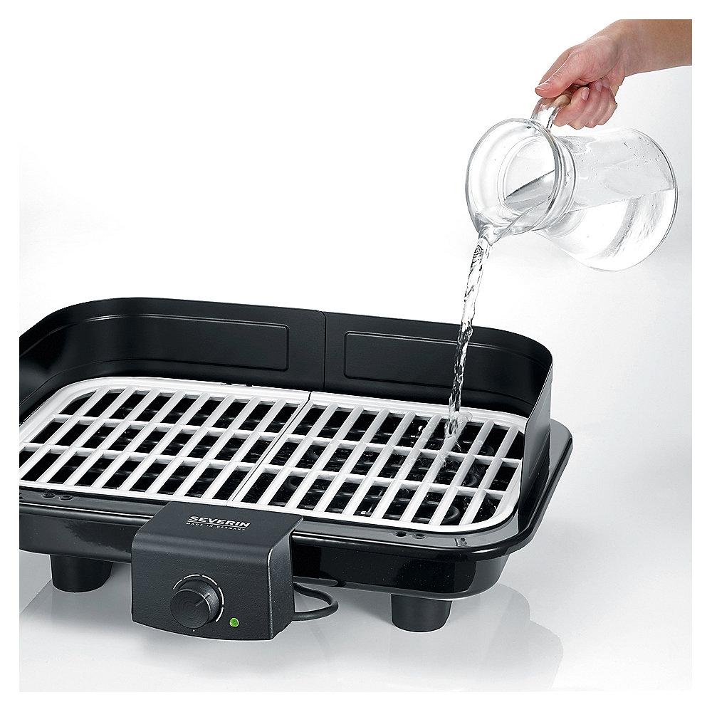 Severin PG 8530 Barbecue-Grill mit Keramikgussplatte schwarz