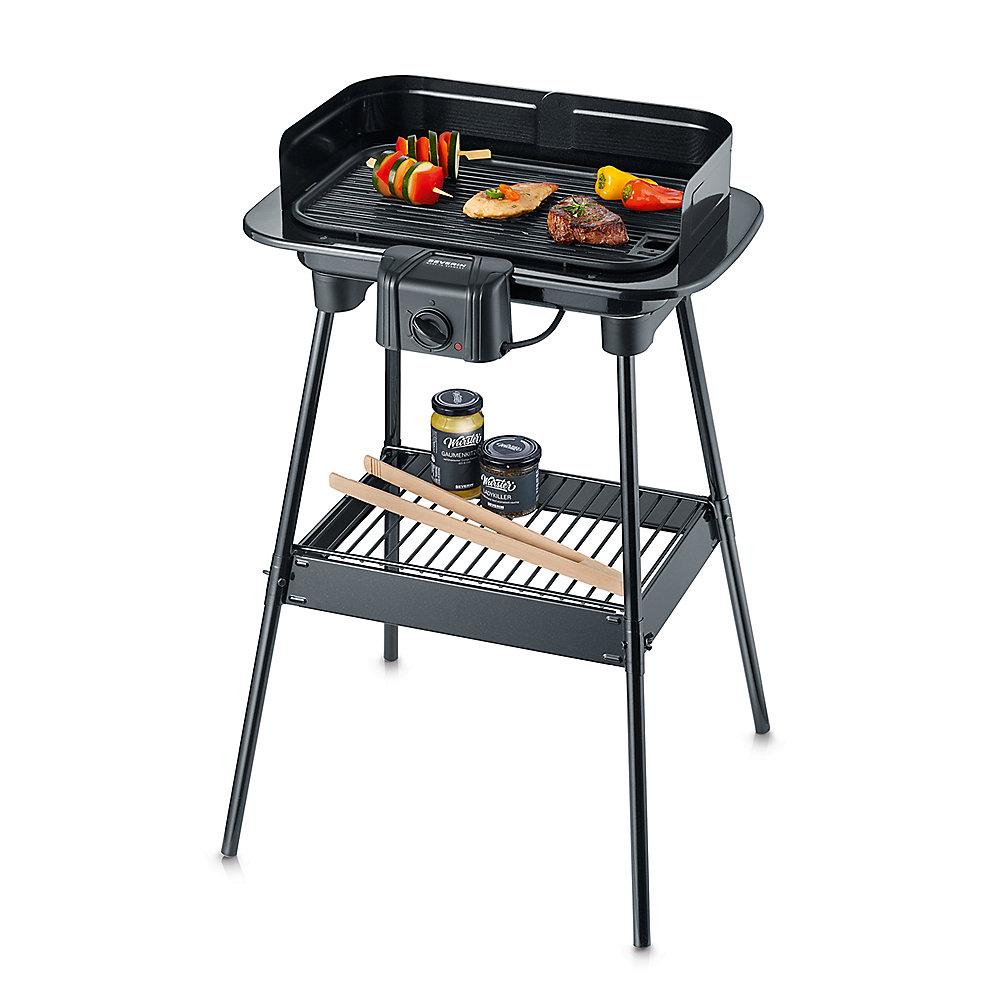 Severin PG 8534 Barbecue-Grill mit Standgestell schwarz, Severin, PG, 8534, Barbecue-Grill, Standgestell, schwarz