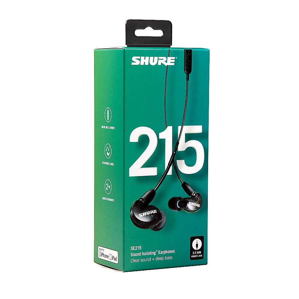 Shure SE215 Sound Isolating Ohrhörer, schwarz, Shure, SE215, Sound, Isolating, Ohrhörer, schwarz