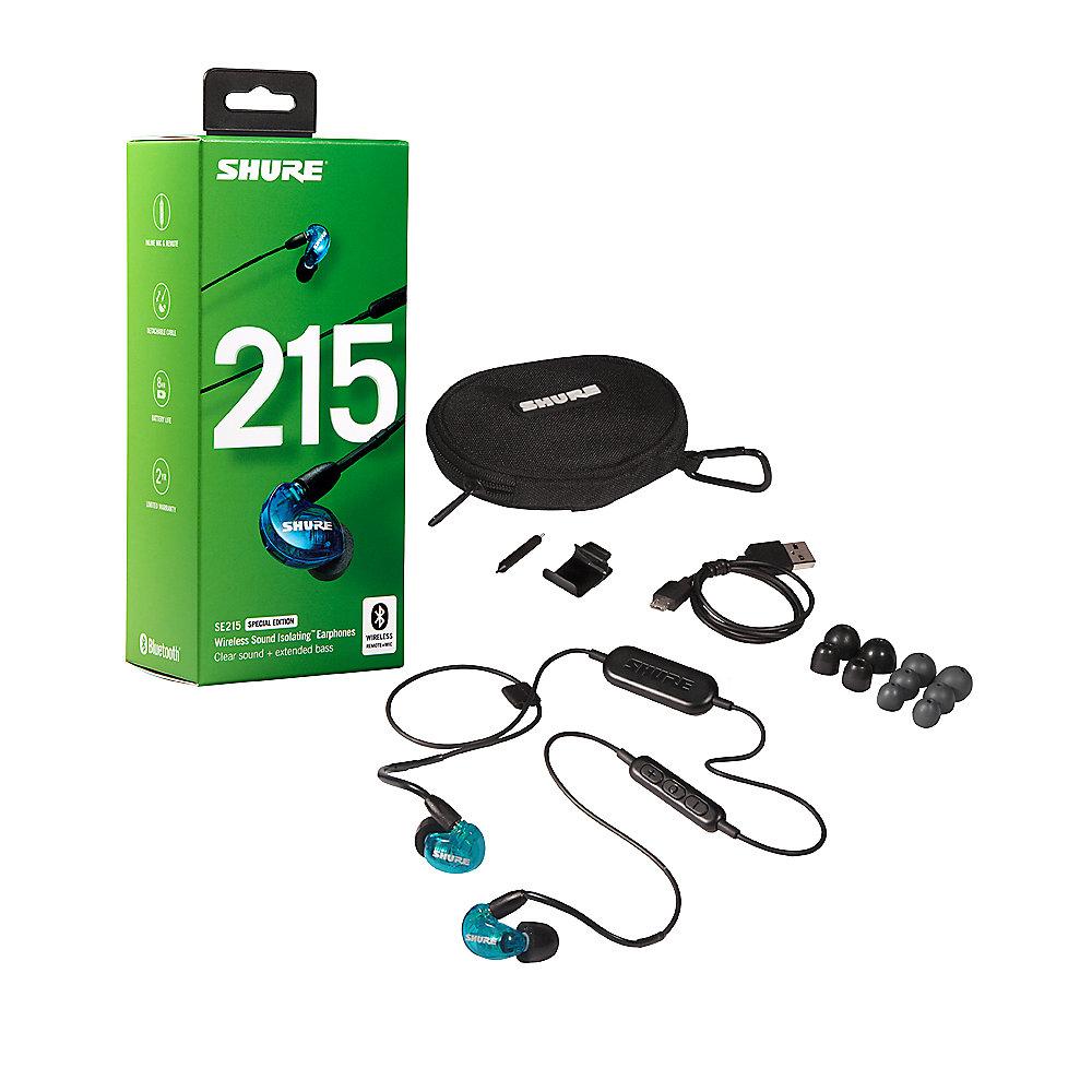 Shure SE215 Wireless Sound Isolating Ohrhörer, blau