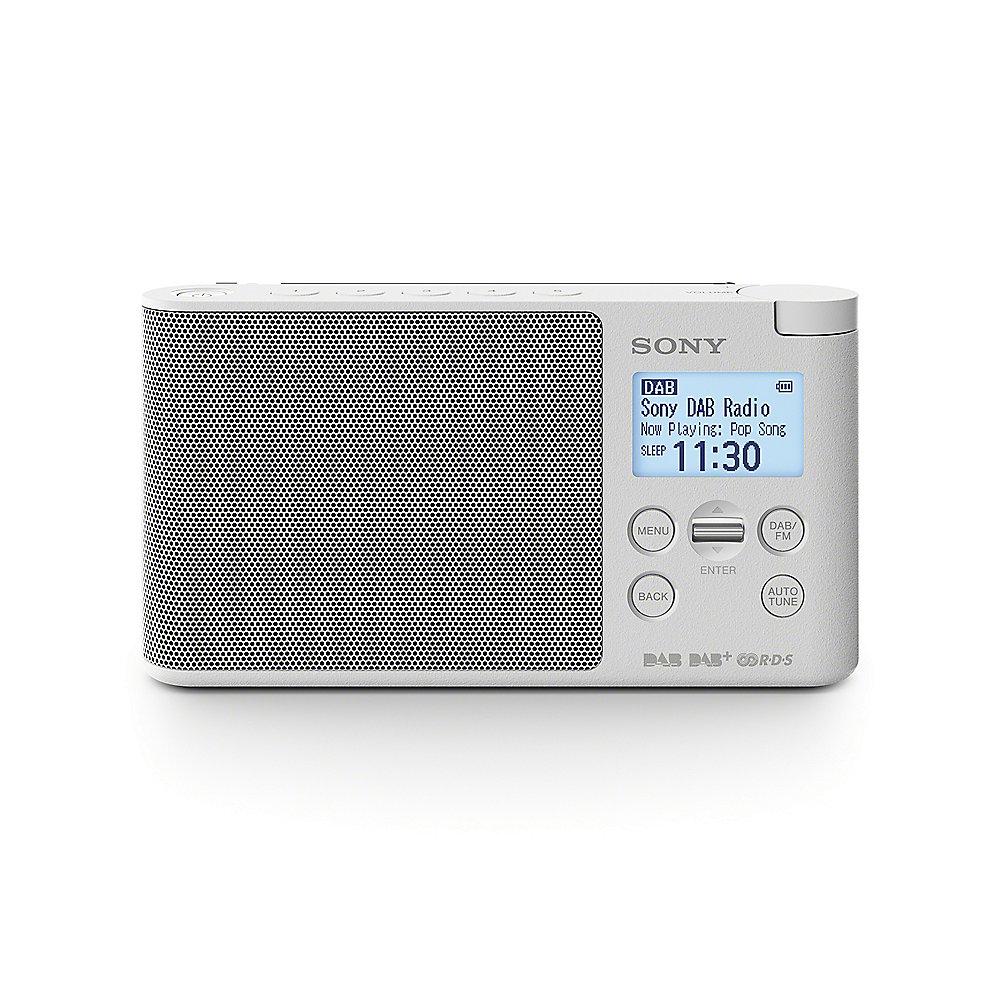 Sony XDR-S41DBPR Digitalradio DAB /UKW weiß, Timer, Weckfunktion