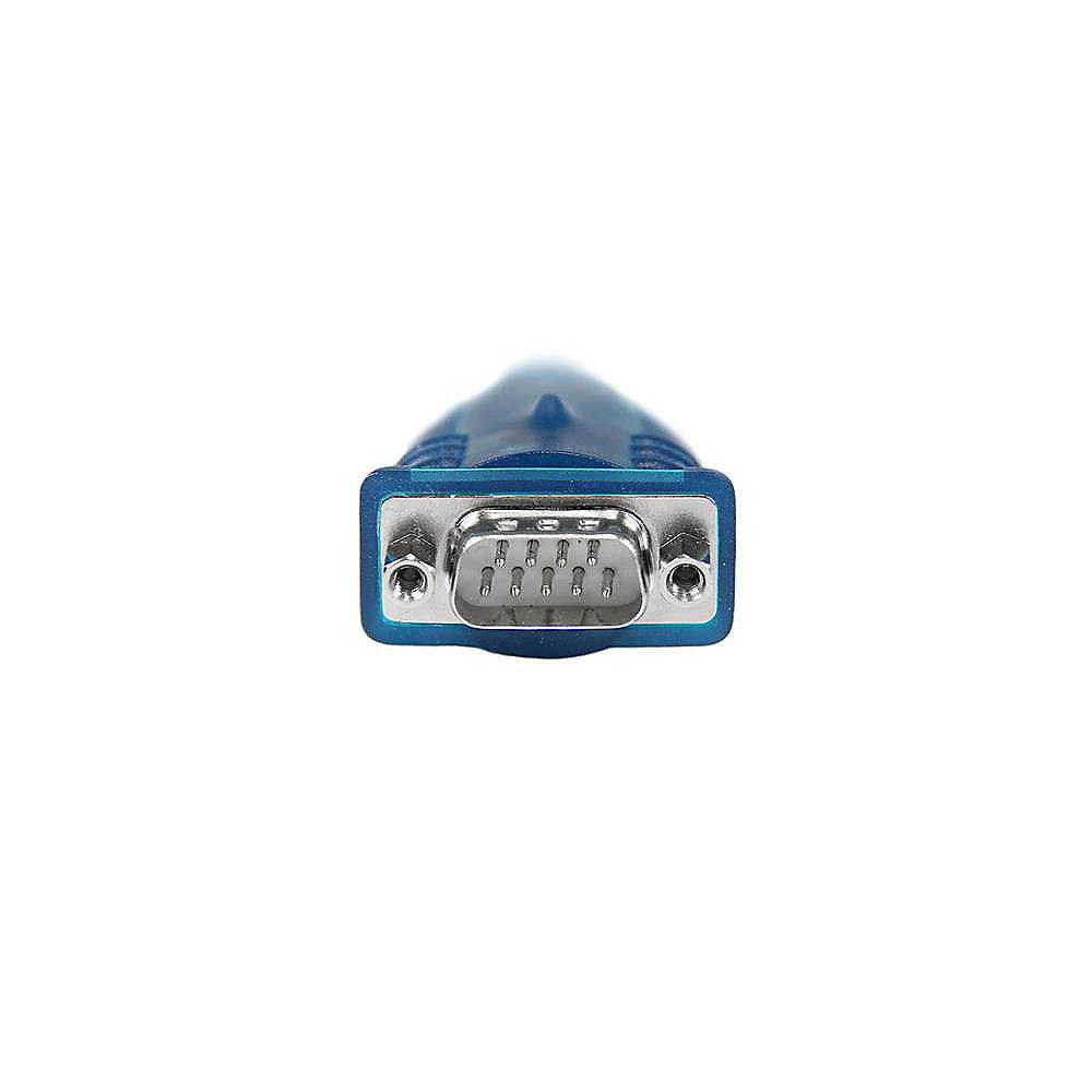 Startech Adapterkabel 0,43m USB zu Seriell RS232 St./St. silber/blau, Startech, Adapterkabel, 0,43m, USB, Seriell, RS232, St./St., silber/blau