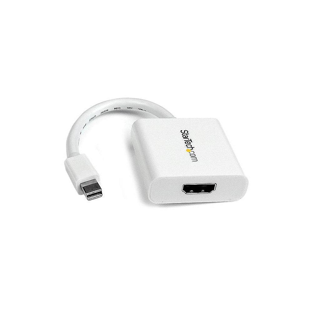 Startech Displayport Adapter 0,12m mini DP zu HDMI passiv St./Bu. weiß, Startech, Displayport, Adapter, 0,12m, mini, DP, HDMI, passiv, St./Bu., weiß