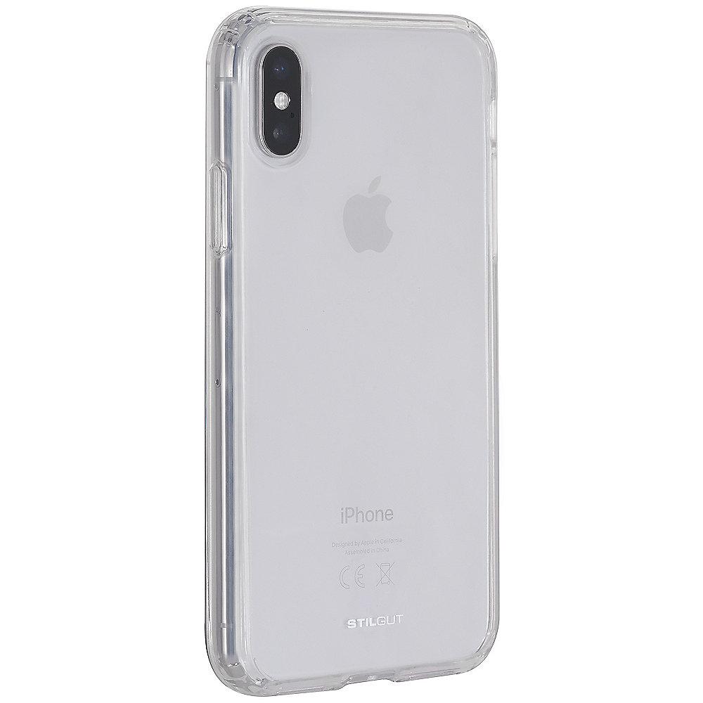 StilGut Bumper Hybrid Clear Case für Apple iPhone XS/ X transparent B07HNQFWN2