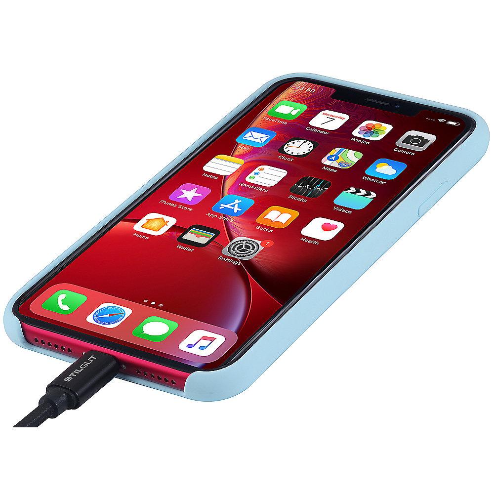 StilGut Liquid Silicon Case für Apple iPhone XR himmelblau B07GYR51X5