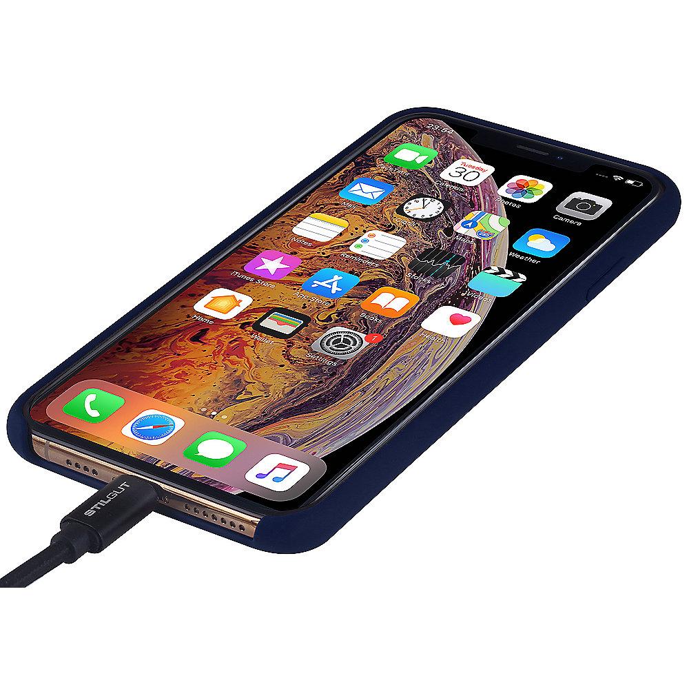 StilGut Liquid Silicon Case für Apple iPhone XS MAX dunkelblau B07GYHPQ3W