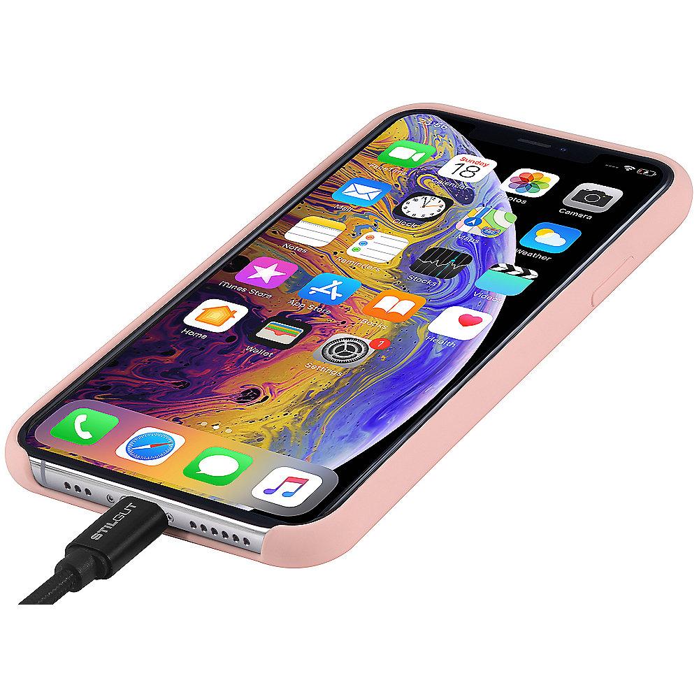 StilGut Liquid Silicon Case für Apple iPhone XS MAX pink B07GYTBPG3