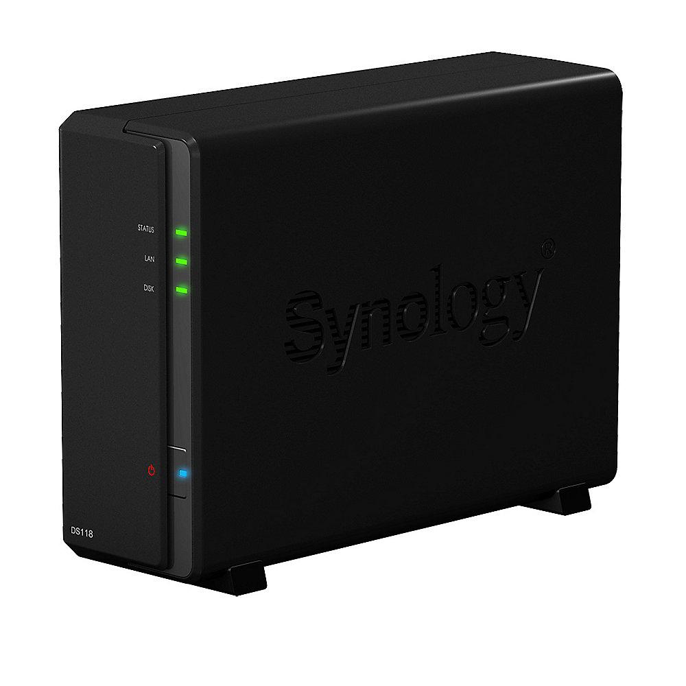 Synology Diskstation DS118 NAS 1-Bay 4TB inkl. 1x 4TB WD RED WD40EFRX, Synology, Diskstation, DS118, NAS, 1-Bay, 4TB, inkl., 1x, 4TB, WD, RED, WD40EFRX