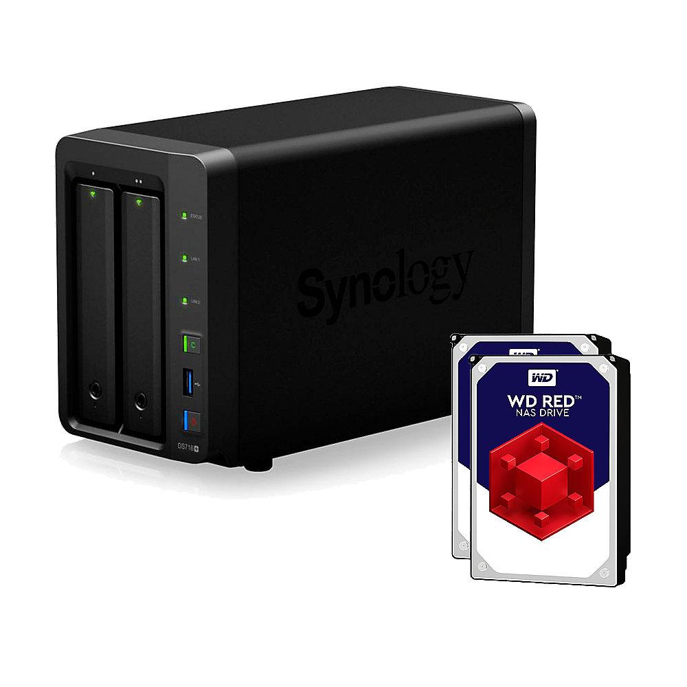 Synology Diskstation DS718  NAS 2-Bay 16TB inkl. 2x 8TB WD RED WD80EFAX, Synology, Diskstation, DS718, NAS, 2-Bay, 16TB, inkl., 2x, 8TB, WD, RED, WD80EFAX
