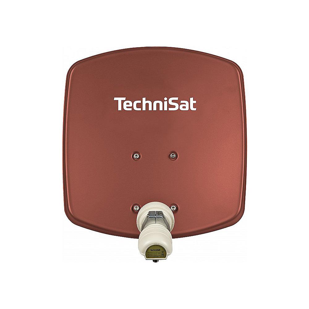 TechniSat DigiDish 33 mit Universal-Twin-LNB, rot, TechniSat, DigiDish, 33, Universal-Twin-LNB, rot