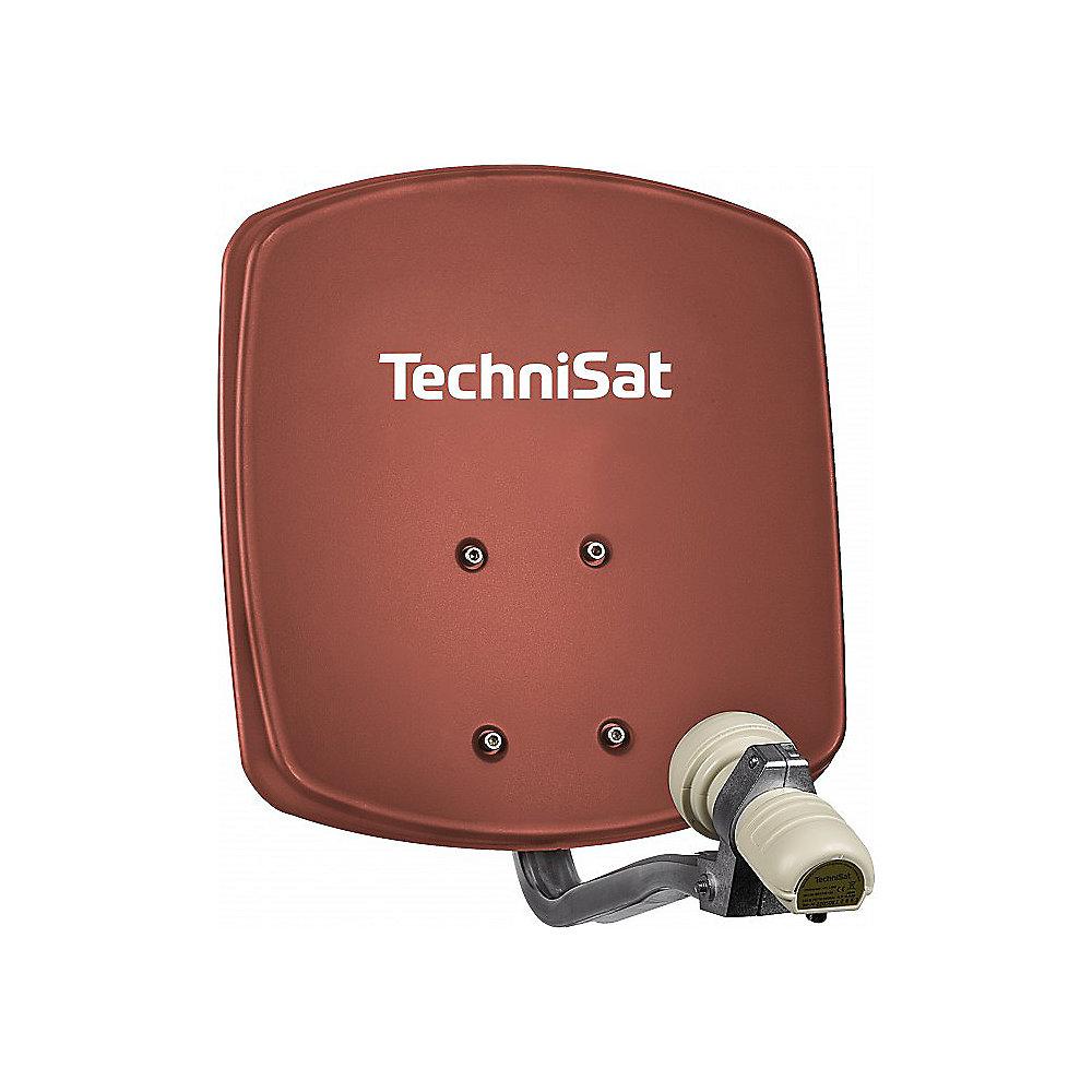 TechniSat DigiDish 33 mit Universal-Twin-LNB, rot, TechniSat, DigiDish, 33, Universal-Twin-LNB, rot