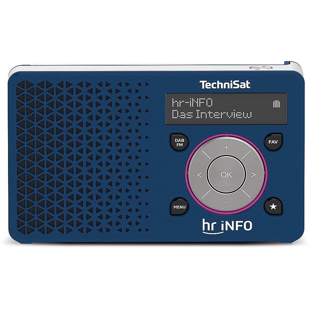 Technisat DIGITRADIO 1, hr iNFO Edition, dunkelblau/silber UKW/DAB  mit Akku Net, Technisat, DIGITRADIO, 1, hr, iNFO, Edition, dunkelblau/silber, UKW/DAB, Akku, Net