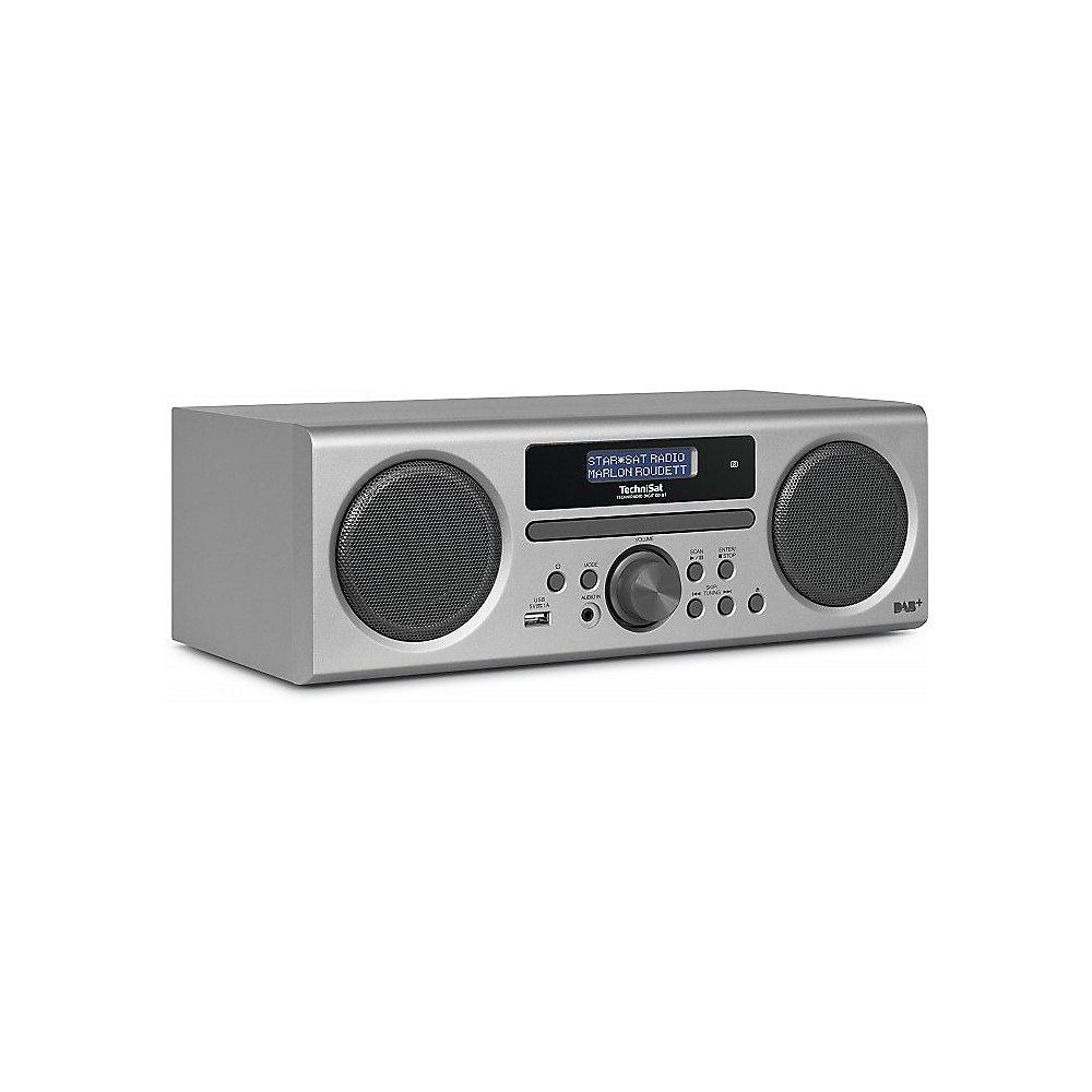 TechniSat TECHNIRADIO DIGIT CD BT silber , DAB /UKW-Stereoradio mit CD-Player