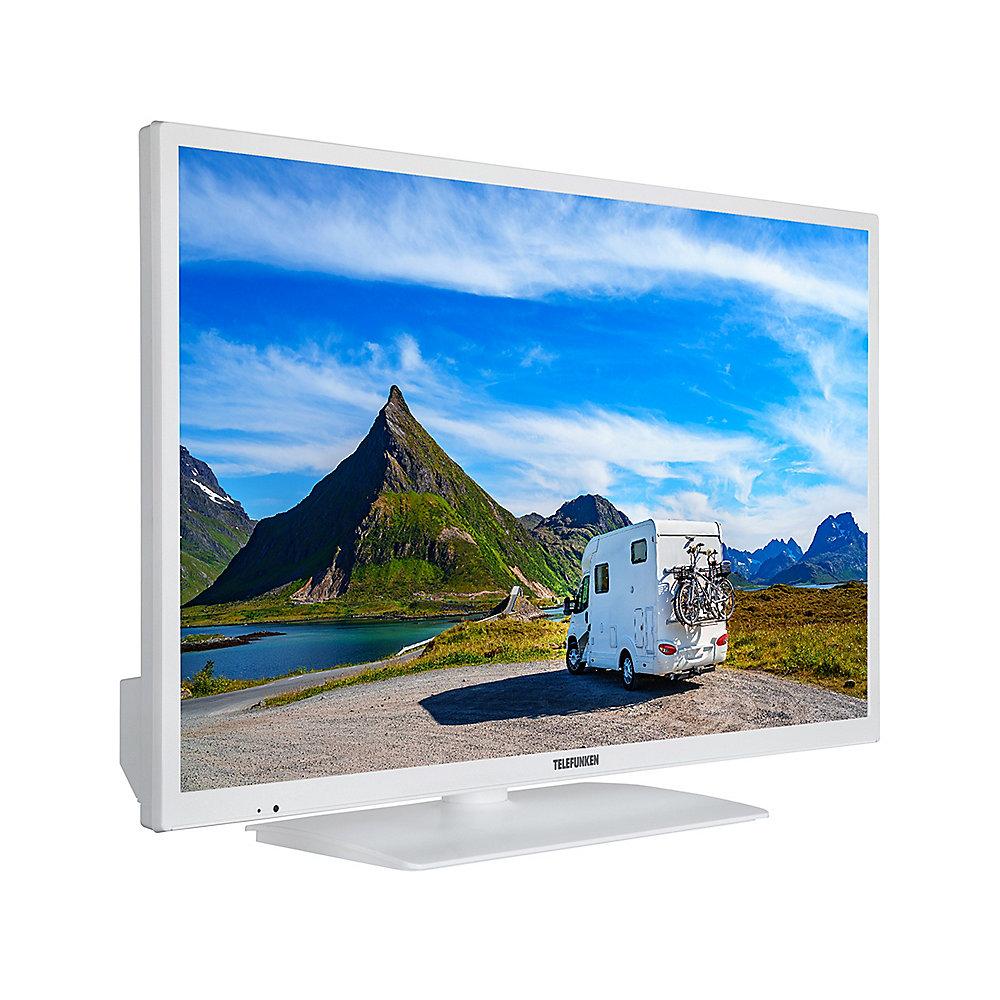 Telefunken XH24E401VD-W 61cm 24" Fernseher mit DVD Player 12V weiß