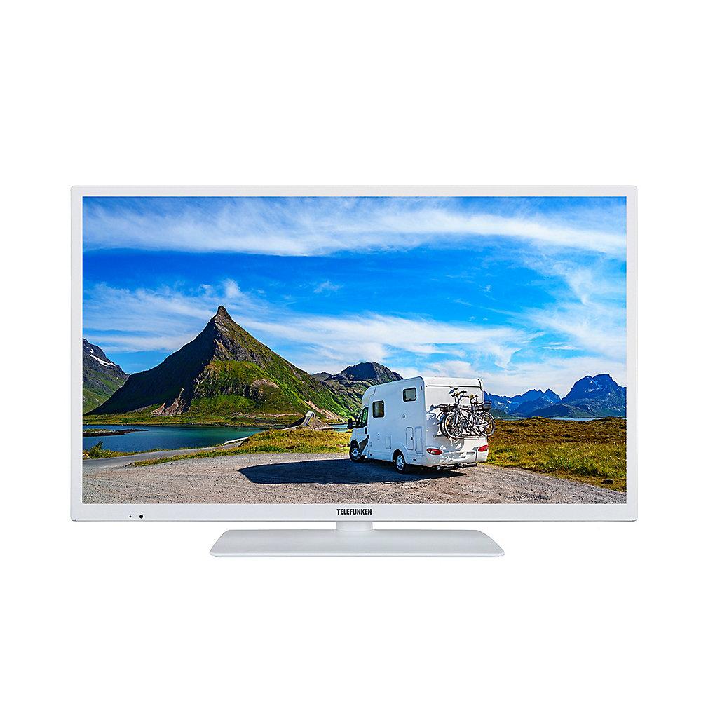 Telefunken XH24E401VD-W 61cm 24" Fernseher mit DVD Player 12V weiß