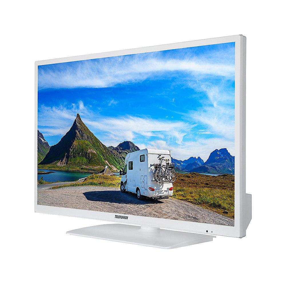 Telefunken XH24E401VD-W 61cm 24" Fernseher mit DVD Player 12V weiß