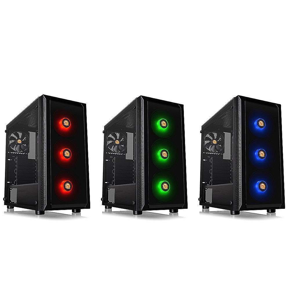 Thermaltake Versa J23 TG RGB Midi-Tower ATX Gehäuse Sichtfenster ohne Netzteil, Thermaltake, Versa, J23, TG, RGB, Midi-Tower, ATX, Gehäuse, Sichtfenster, ohne, Netzteil