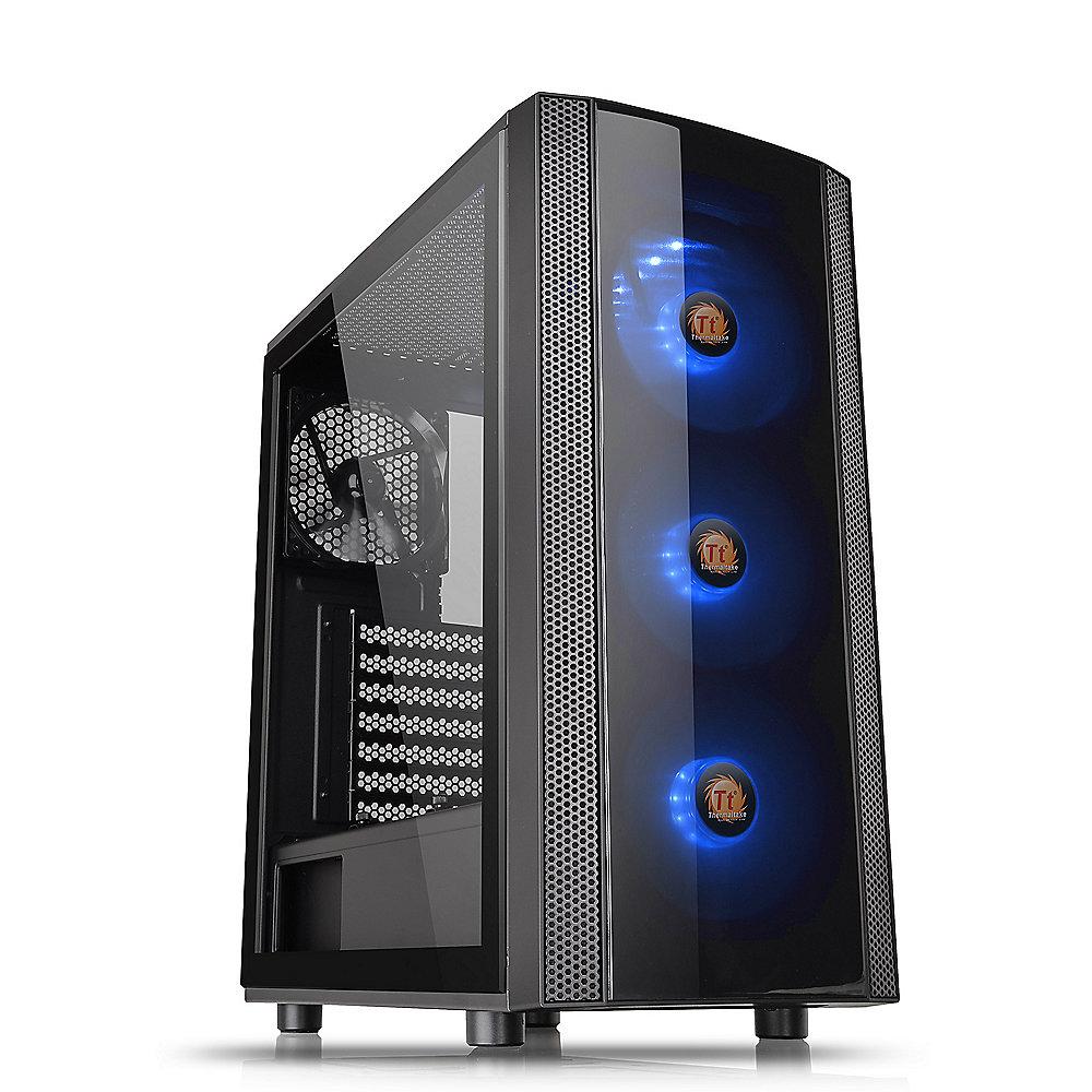 Thermaltake Versa J25 TG RGB Midi-Tower ATX Gehäuse schwarz, Sichtfenster (o.NT), Thermaltake, Versa, J25, TG, RGB, Midi-Tower, ATX, Gehäuse, schwarz, Sichtfenster, o.NT,