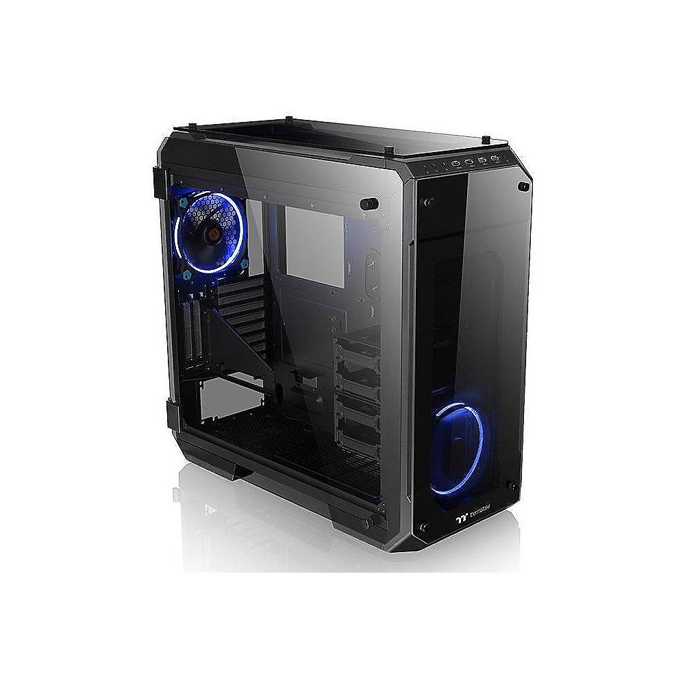 Thermaltake View 71 TG Big-Tower ATX Gehäuse schwarz, mit Sichtfenster (o.NT), Thermaltake, View, 71, TG, Big-Tower, ATX, Gehäuse, schwarz, Sichtfenster, o.NT,