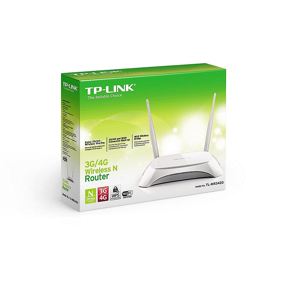 TP-LINK N300 TL-MR3420 3G/4G 300MBit WLAN-n Router, TP-LINK, N300, TL-MR3420, 3G/4G, 300MBit, WLAN-n, Router