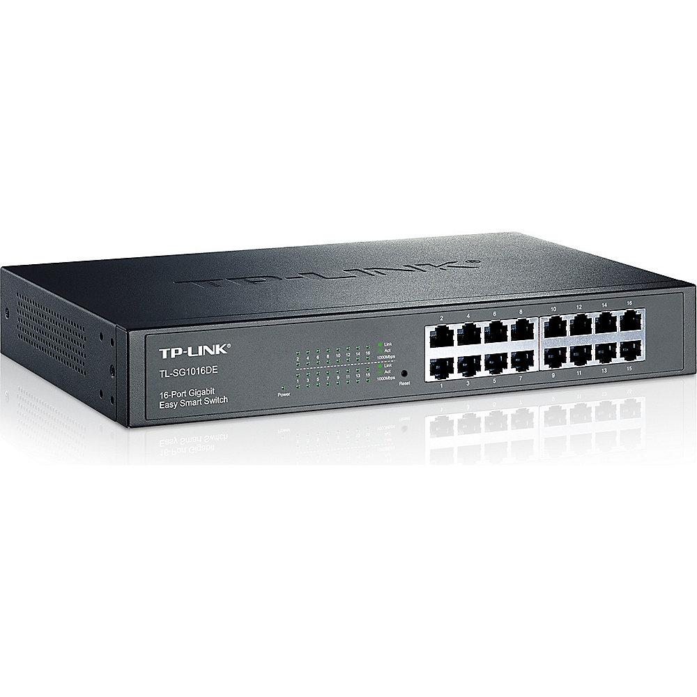 TP-LINK TL-SG1016DE 16x Port Gigabit Easy-Smart-Switch IGMPv3, TP-LINK, TL-SG1016DE, 16x, Port, Gigabit, Easy-Smart-Switch, IGMPv3