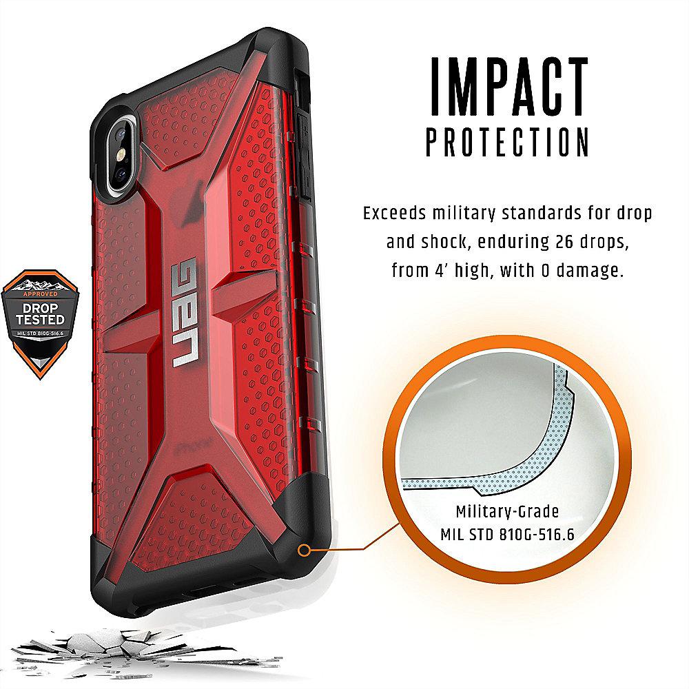 UAG Plasma Case für Apple iPhone Xs Max magmarot transparent, UAG, Plasma, Case, Apple, iPhone, Xs, Max, magmarot, transparent