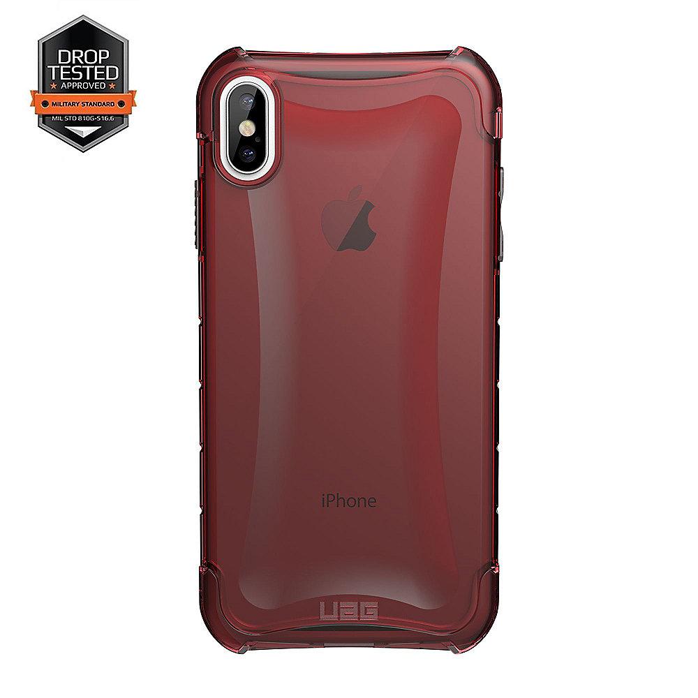 UAG Plyo Case für Apple iPhone Xs Max rot transparent